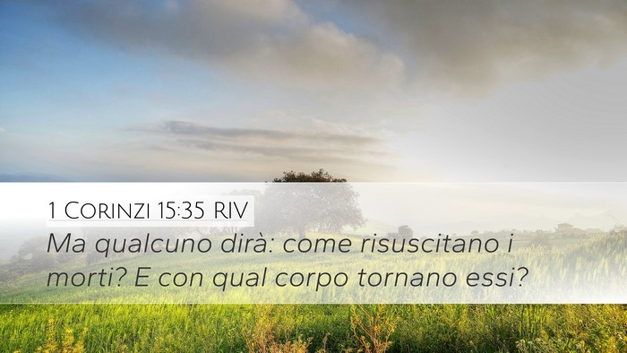 1 Corinzi 15:35 RIV Bible Verse Image