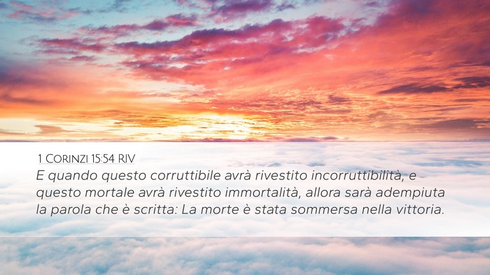 1 Corinzi 15:54 RIV Bible Verse Image