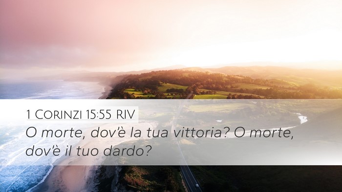 1 Corinzi 15:55 RIV Bible Verse Image