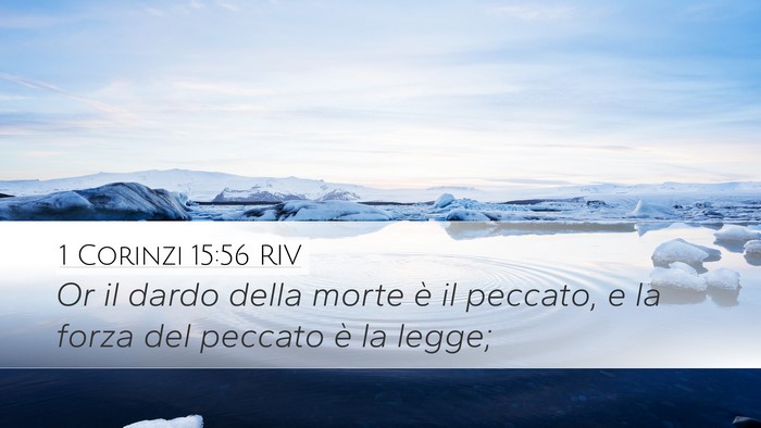 1 Corinzi 15:56 RIV Bible Verse Image