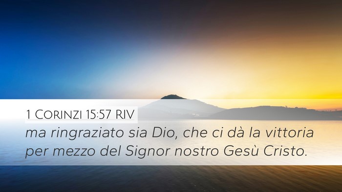 1 Corinzi 15:57 RIV Bible Verse Image