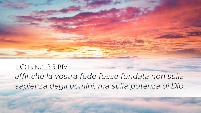 1 Corinzi 2:5 RIV Bible Verse Image