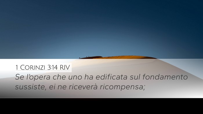 1 Corinzi 3:14 RIV Bible Verse Image