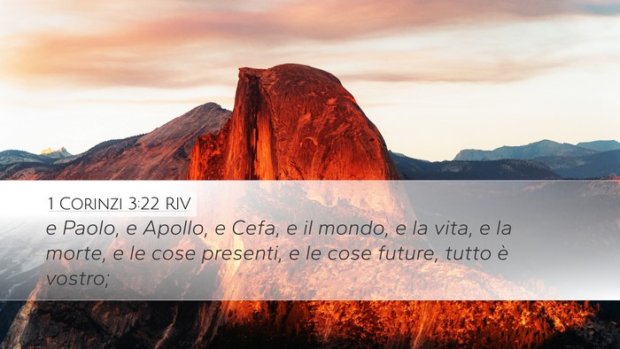 1 Corinzi 3:22 RIV Bible Verse Image