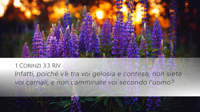 1 Corinzi 3:3 RIV Bible Verse Image
