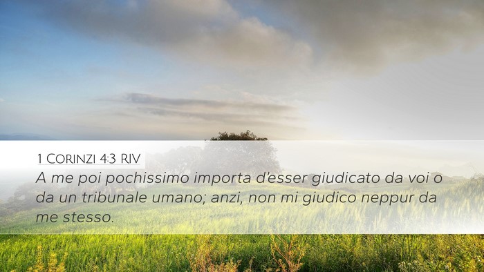 1 Corinzi 4:3 RIV Bible Verse Image