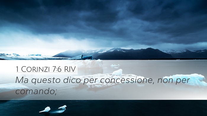1 Corinzi 7:6 RIV Bible Verse Image