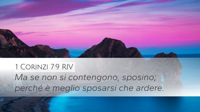 1 Corinzi 7:9 RIV Bible Verse Image