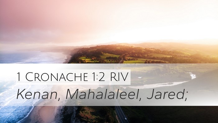 1 Cronache 1:2 RIV Desktop Wallpaper - Kenan, Mahalaleel, - Desktop Bible Verse Wallpaper