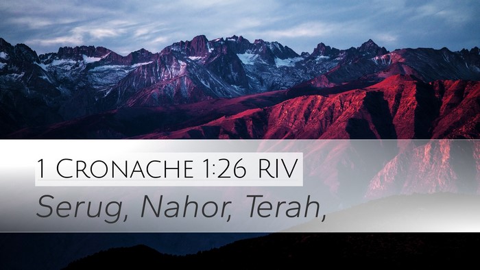 1 Cronache 1:26 RIV Desktop Wallpaper - Serug, Nahor, - Desktop Bible Verse Wallpaper
