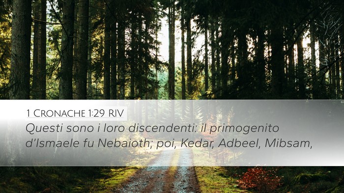 1 Cronache 1:29 RIV Bible Verse Image