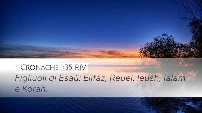 1 Cronache 1:35 RIV Bible Verse Image