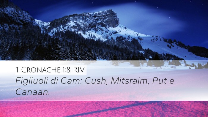1 Cronache 1:8 RIV Bible Verse Image