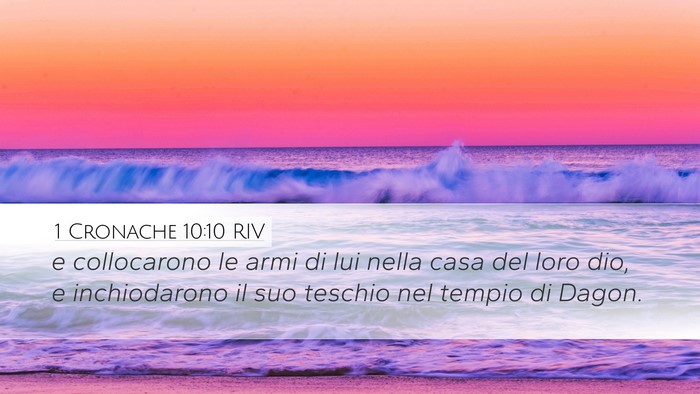 1 Cronache 10:10 RIV Bible Verse Image