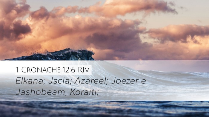 1 Cronache 12:6 RIV Desktop Wallpaper - Elkana; Jscia; Azareel; Joezer e Jashobeam, - Desktop Bible Verse Wallpaper