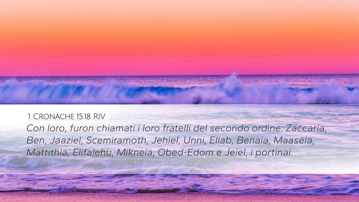 1 Cronache 15:18 RIV Bible Verse Image