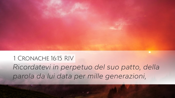 1 Cronache 16:15 RIV Bible Verse Image