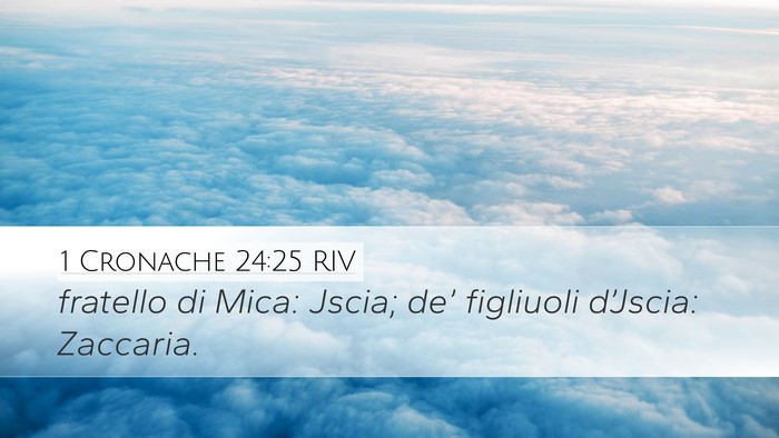 1 Cronache 24:25 RIV Desktop Wallpaper - fratello di Mica: Jscia; de’ figliuoli - Desktop Bible Verse Wallpaper