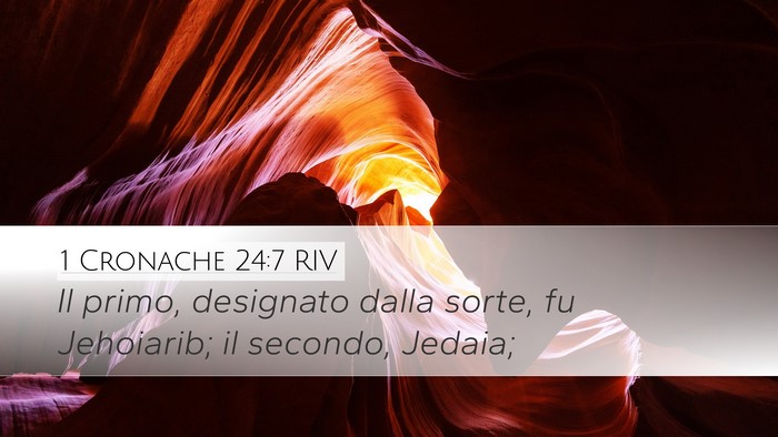 1 Cronache 24:7 RIV Bible Verse Image