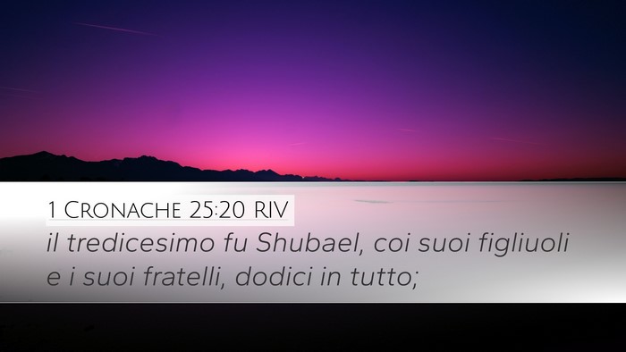 1 Cronache 25:20 RIV Bible Verse Image