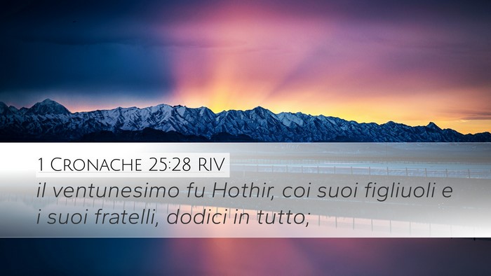 1 Cronache 25:28 RIV Bible Verse Image