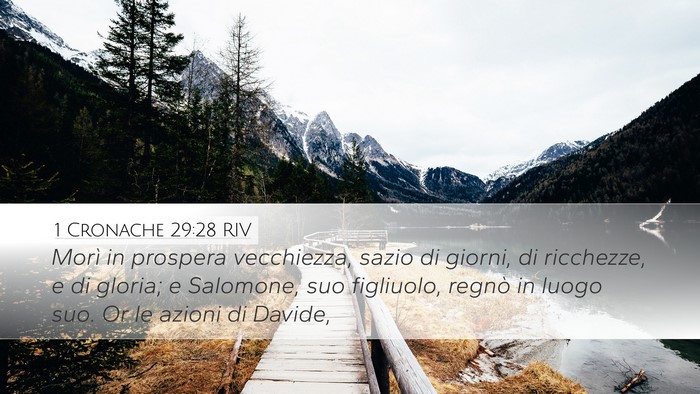 1 Cronache 29:28 RIV Bible Verse Image