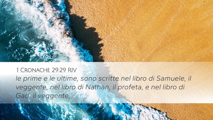 1 Cronache 29:29 RIV Bible Verse Image