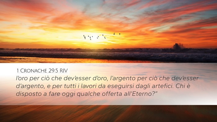 1 Cronache 29:5 RIV Bible Verse Image