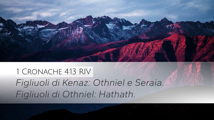 1 Cronache 4:13 RIV Desktop Wallpaper - Figliuoli di Kenaz: Othniel e Seraia. Figliuoli - Desktop Bible Verse Wallpaper