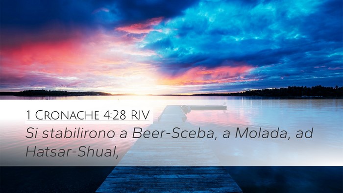 1 Cronache 4:28 RIV Bible Verse Image