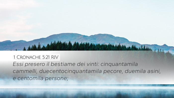 1 Cronache 5:21 RIV Bible Verse Image