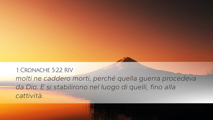 1 Cronache 5:22 RIV Bible Verse Image