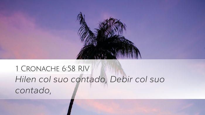 1 Cronache 6:58 RIV Bible Verse Image