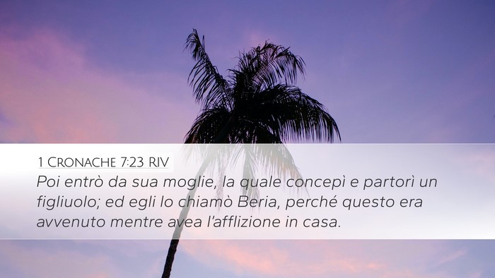 1 Cronache 7:23 RIV Bible Verse Image