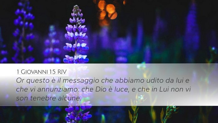 1 Giovanni 1:5 RIV Bible Verse Image