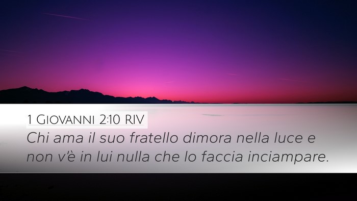 1 Giovanni 2:10 RIV Bible Verse Image