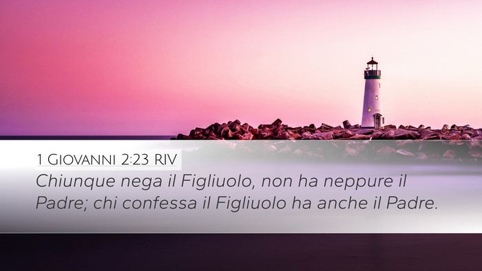 1 Giovanni 2:23 RIV Bible Verse Image