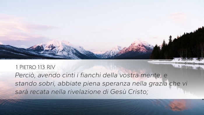 1 Pietro 1:13 RIV Bible Verse Image