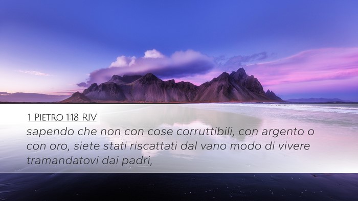 1 Pietro 1:18 RIV Bible Verse Image