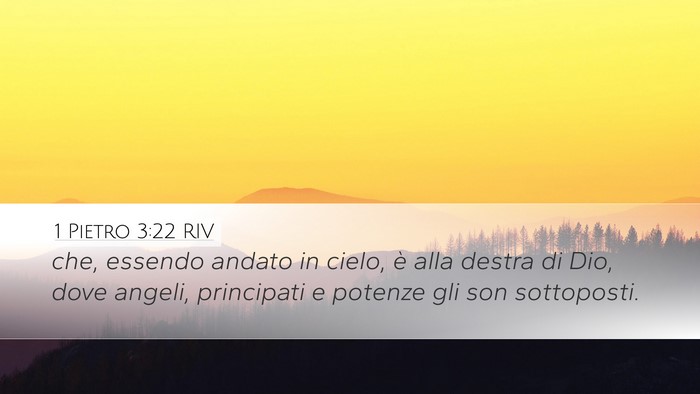 1 Pietro 3:22 RIV Bible Verse Image
