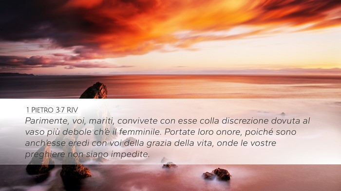 1 Pietro 3:7 RIV Bible Verse Image