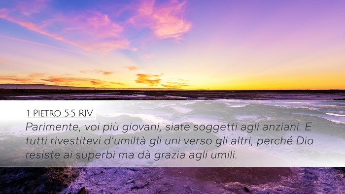 1 Pietro 5:5 RIV Bible Verse Image