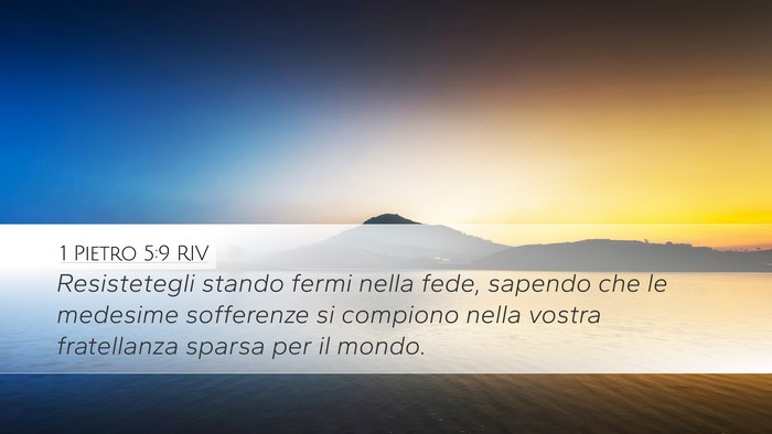 1 Pietro 5:9 RIV Bible Verse Image