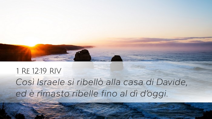 1 Re 12:19 RIV Bible Verse Image