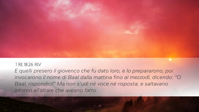 1 Re 18:26 RIV Bible Verse Image