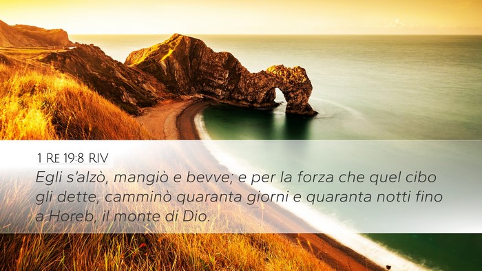 1 Re 19:8 RIV Bible Verse Image