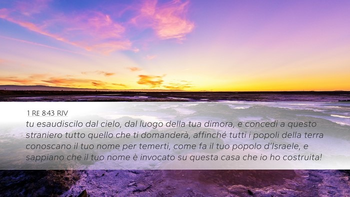 1 Re 8:43 RIV Bible Verse Image