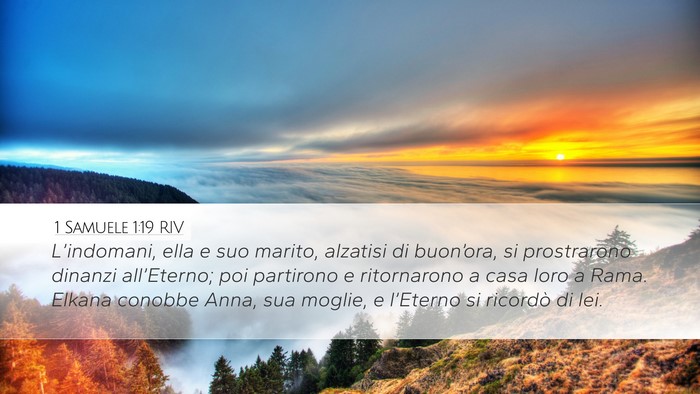 1 Samuele 1:19 RIV Bible Verse Image