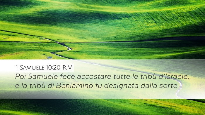 1 Samuele 10:20 RIV Bible Verse Image