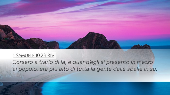 1 Samuele 10:23 RIV Bible Verse Image